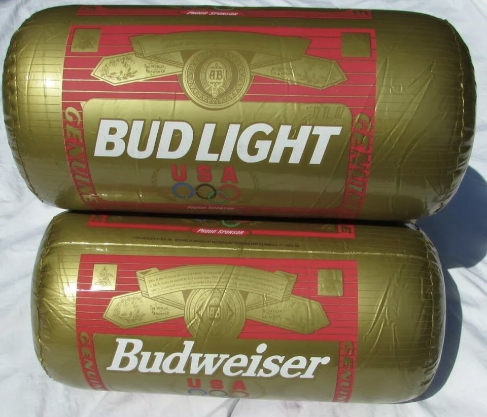 Vintage 1996 Budweiser Bud Light Ice Gold Beer Cans USA Olympics ...