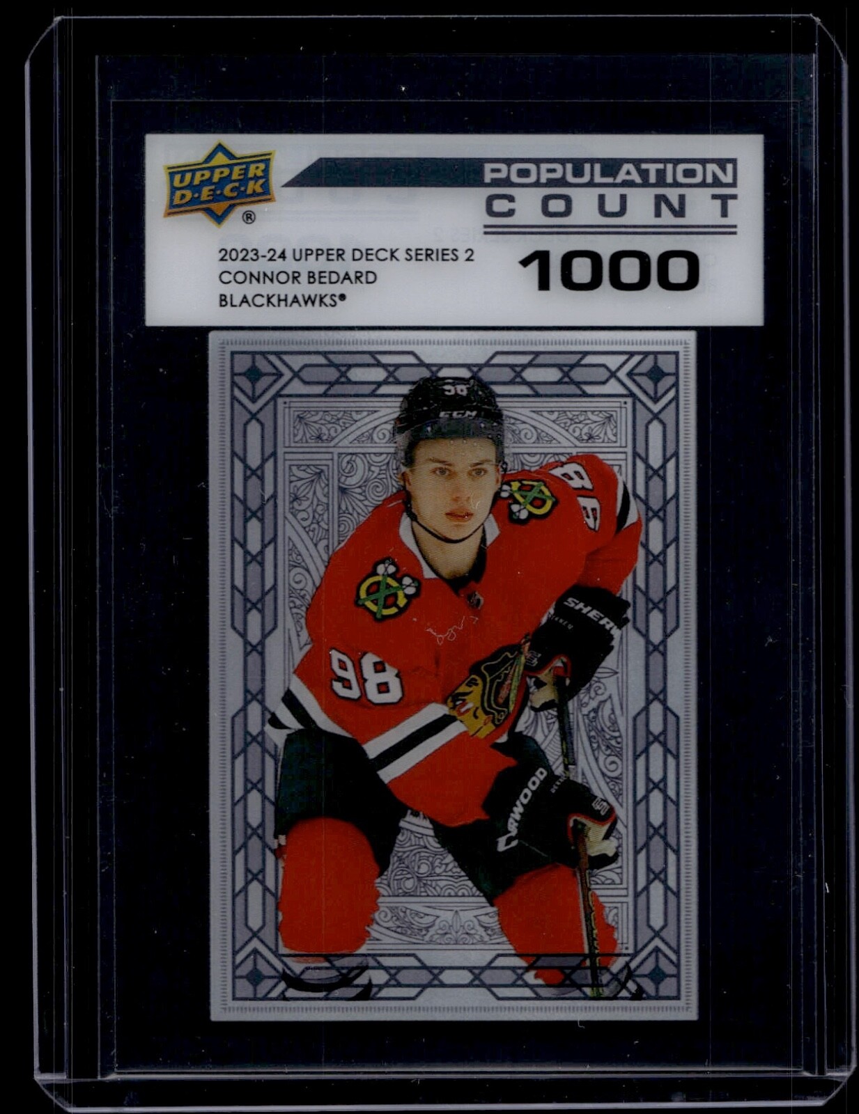 2023-24 Upper Deck Hockey Connor Bedard #PC-60 RC Rookie Population Count 1000