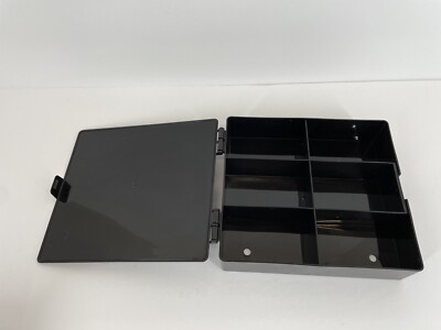 NEW HOT WHEELS HINGED BLACK PLASTIC STORAGE CASE HOLDS RACE 6 CARS - Foto 3