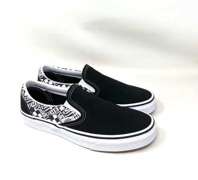 Vans Classic Slip On Black White Low Skate Asphalt Shoes Men\u0026#039;s Size  VN0A33TB3WI | eBay