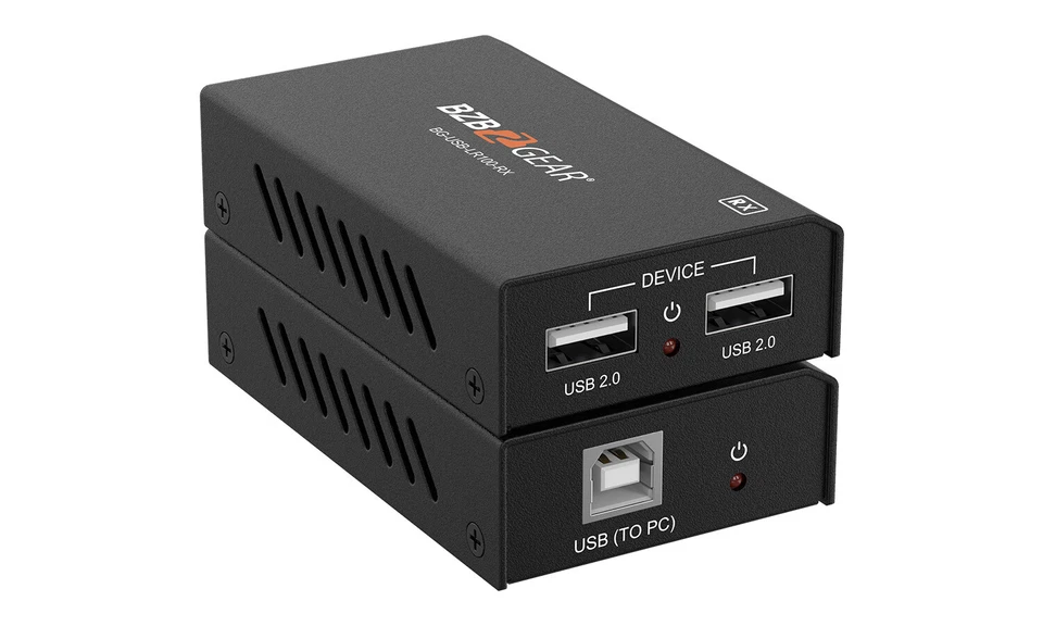BZBGEAR 2-Port USB 2.0 Extender Over Cat5e/6/7 Cable up to 330ft BG-USB-LR100 - Image 4 of 4