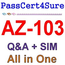 Best Exam Practice Material for AZ-103 Exam Q A SIM