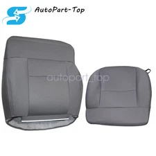 Fits For 2004 2005 Ford F150 Cloth Seat Cover Passenger Bottom & Top Back Gray
