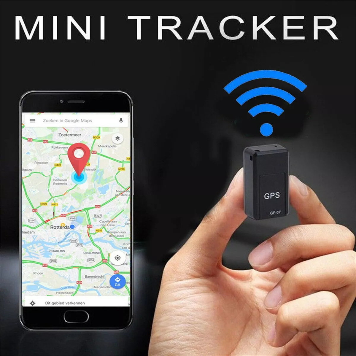 GPS Localizador Rastreador Generico Mini Magnético de Plástico gsm