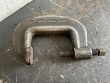 J.H. Williams & Co. No. 5 Vulcan Heavy Service Clamp, Antique C Clamp