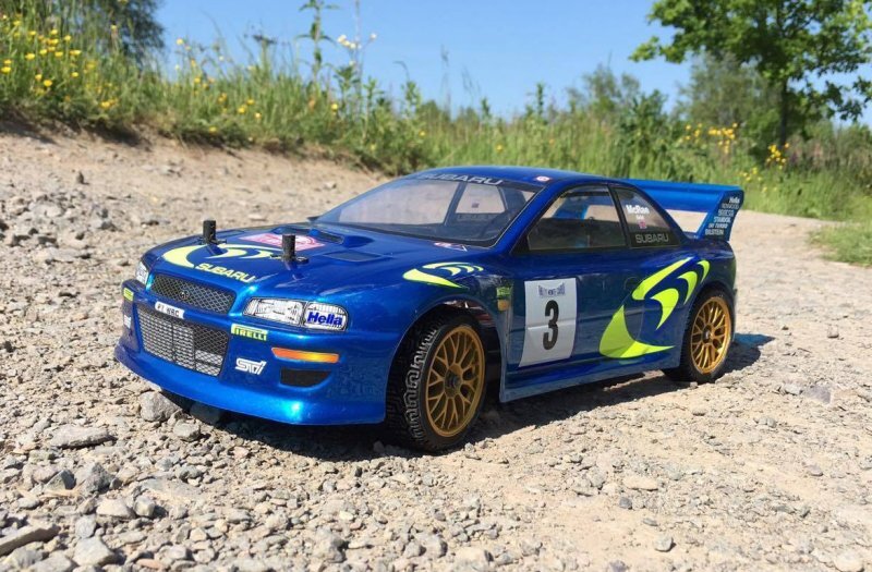 Custom Painted SUBARU IMPREZA 98 Lightning EPX Drift 1/10 4WD RC Drift Car RTR