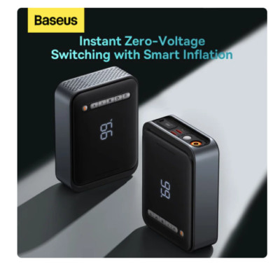 Baseus 2 in 1 Auto Sprung Starter Power Bank mit Luftkompressor Reifen Pumpe