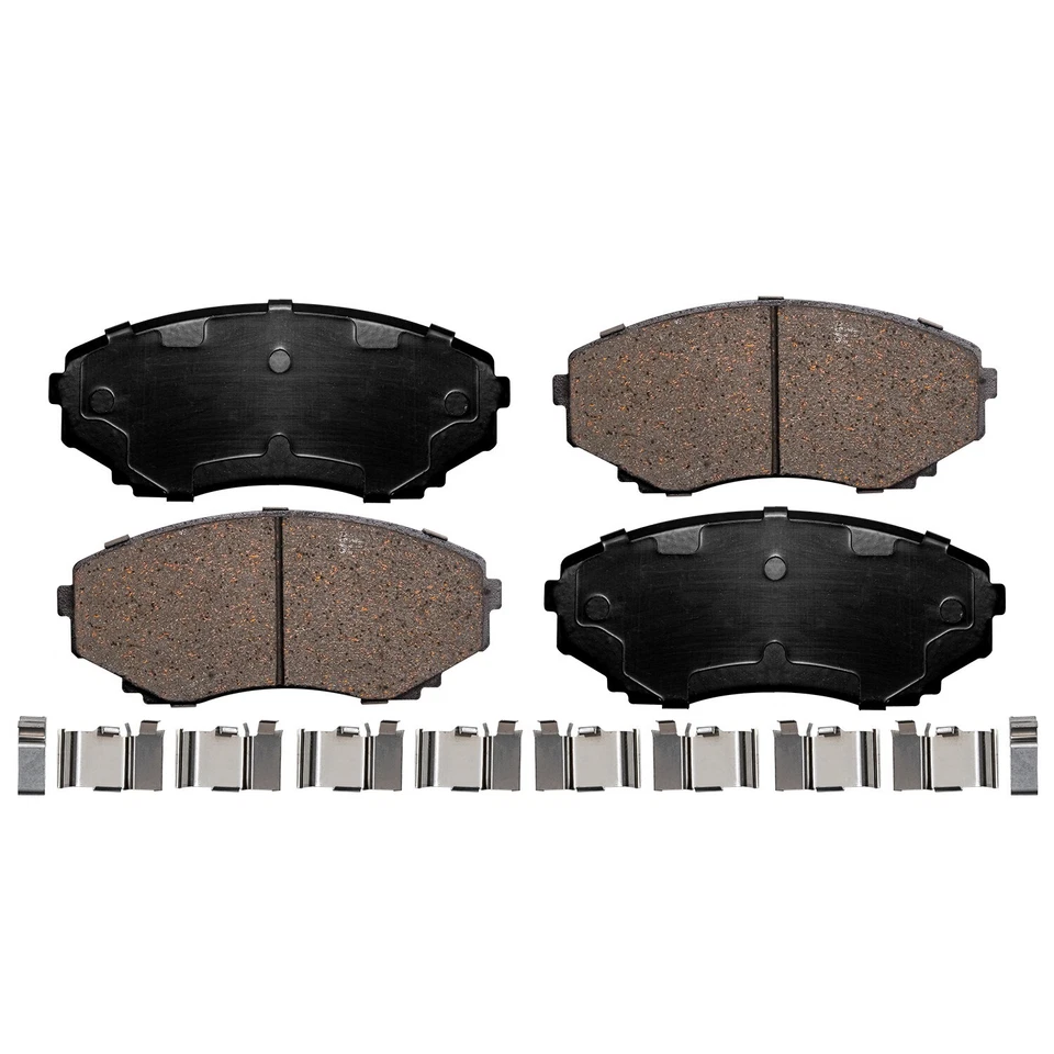 Front Ceramic Brake Pads with Hardware Kit for 1996 - 2006 Mazda MPV - Image 3 of 4