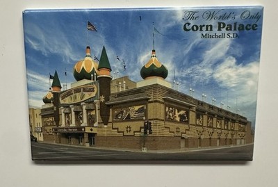 MITCHELL SOUTH DAKOTA, WORLDS ONLY CORN PALACE Magnet SOUVENIR