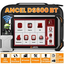 ANCEL DS600 BT All System Bidirectional Scanner Diagnostic Tool ECU Coding IMMO