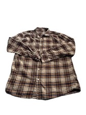 Eddie Bauer Men Multicolor Long Sleeve Button Down Casual Shirt Size Medium
