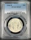 1946-D PCGS MS65 Silver Walking Liberty 50c