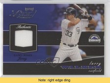 2002 Playoff Piece of the Game Materials Larry Walker #POG-49 HOF READ 2u3