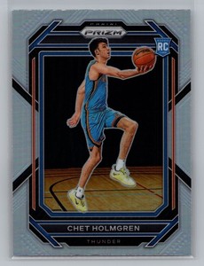 2022-23 Panini Prizm Chet Holmgren Oklahoma City Thunder Silver Rookie #266 9413