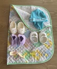 Vintage Cabbage Patch Kids Lot of 7 - 80's - Accessories Shoes, Spoon, Soother +