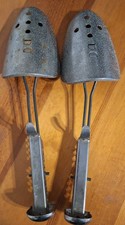 Vtg Metal Hammered Adjustable Shoe Stretchers USA Flats-Sneakers 1950's Shaper