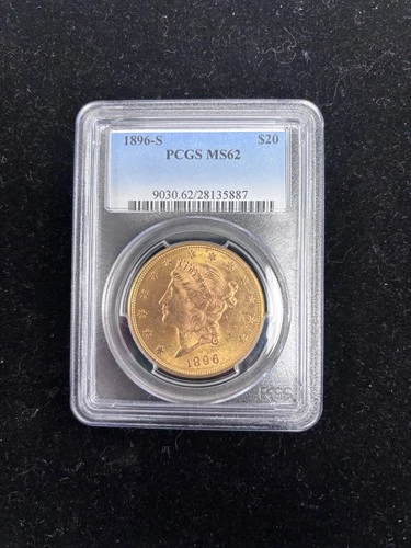 1896-S Liberty Double Eagle — photo from the most recent tracked eBay sale