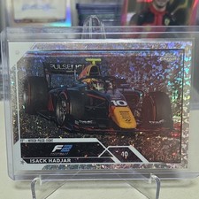 2023 Topps Chrome Formula 2 Isack Hadjar Rookie #129 Hitech Mini-Diamond 140/299