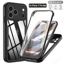 360 Full Cover Case For iPhone 17 Pro Max Air Capa Screen Protection Phone Cover