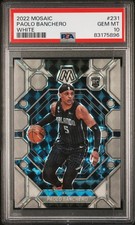 2022 PANINI MOSAIC WHITE #231 PAOLO BANCHERO 25/25 PSA 10