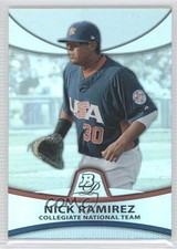 2010 Bowman Platinum Prospects Thick Stock Refractor /999 Nick Ramirez #PP45 0c2