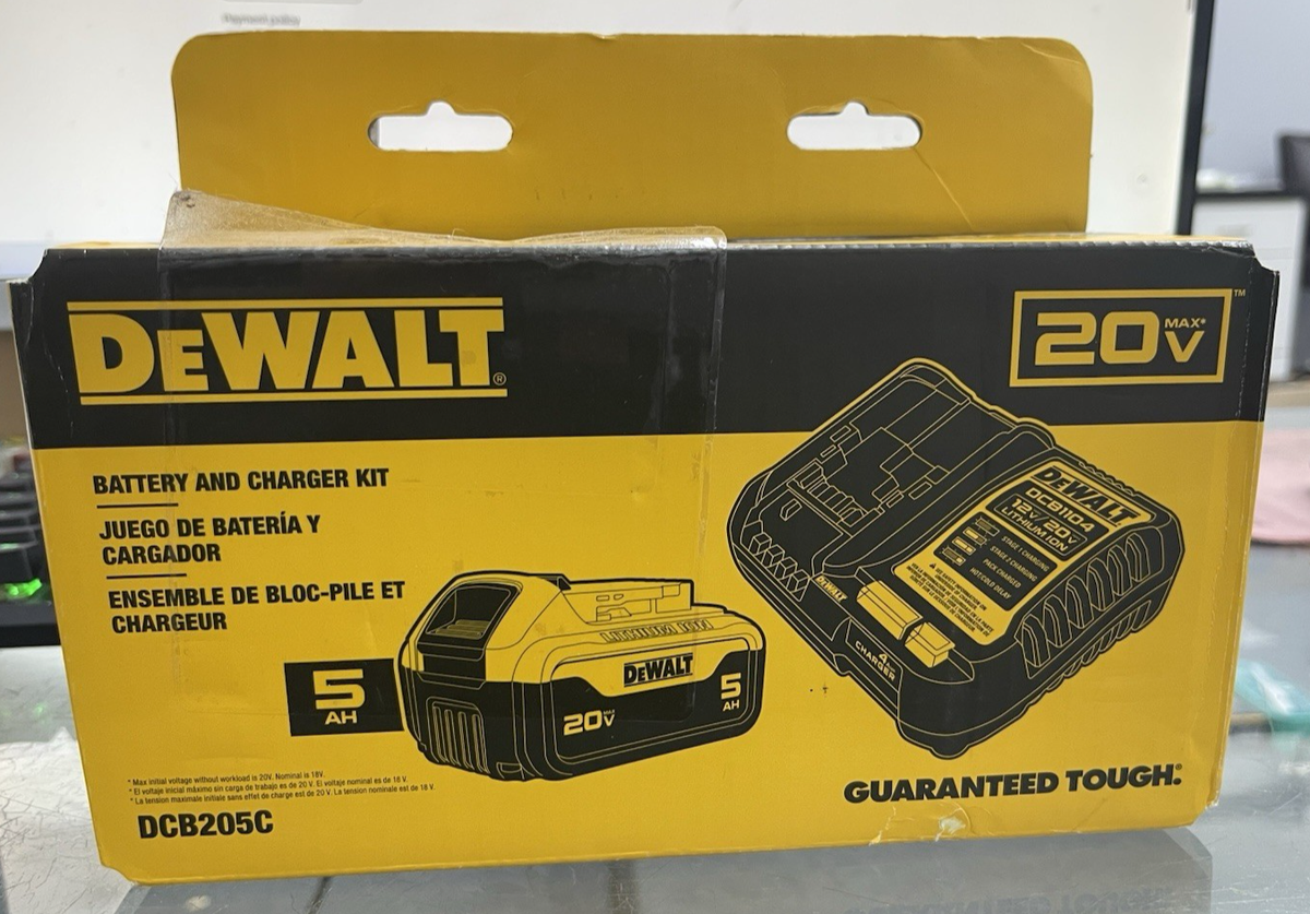 DeWalt DCB205C 20V MAX Lithium-Ion Ah Battery and Charger