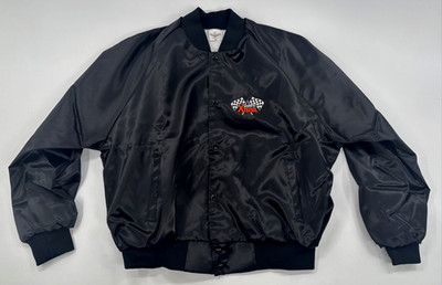 Vintage Wynn's Xtend Racing Jacket Mens XXL Satin Bomber Snap Lined USA Made 70s