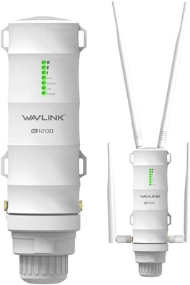 WAVLINK AC1200 Gigabit Outdoor WLAN Access Point Dual Band 5G + 2,4G weiß