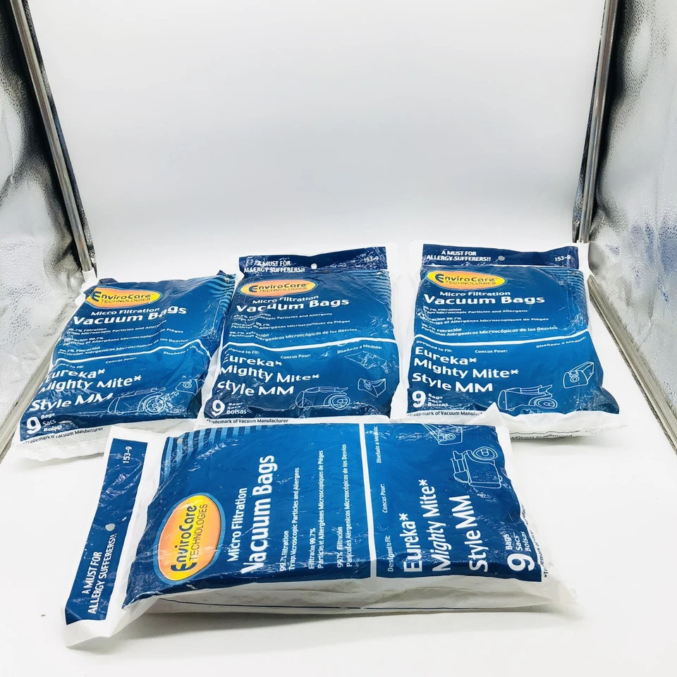Bolsas de polvo para aspiradora de microfiltración de repuesto Envirocare - 4 paquetes (36 bolsas) Foto 2 de 4