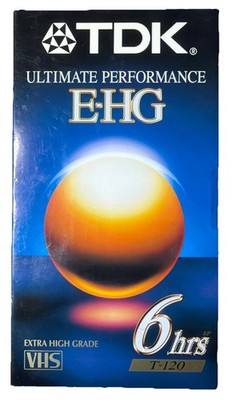 TDK VHS Tape Ultimate Performance EHG T-120 New Sealed