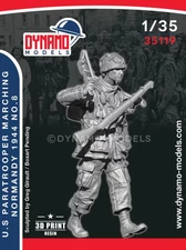 DYNAMO MODEL 35119 WWII U.S. PARATROOPER MARCHING NO. 8 NORMANDY 1944
