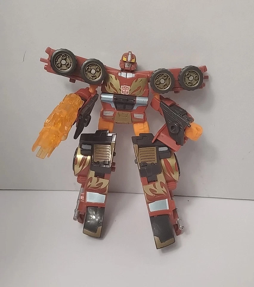 Transformers Energon Rodimus incomplete Hasbro 2004 Deluxe Class Powerlinx - Image 2 of 4