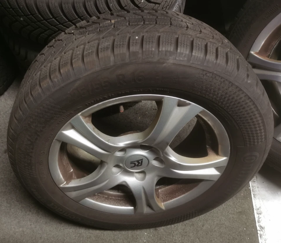 4 Kompletträder 225/55 R16 95 H auf 16-Zoll-Alufelgen für Audi A4 - Bild 2 von 4