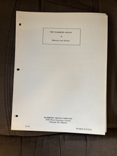 Vintage 1959 Hammond Organ Service Manual Section 8 Manuals  Pedals 17pp