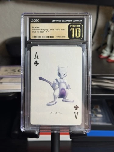 Mewtwo Pokémon Playing Cards (1998) JPN Blue 3D Deck CGC Pristine 10 - Pop 3