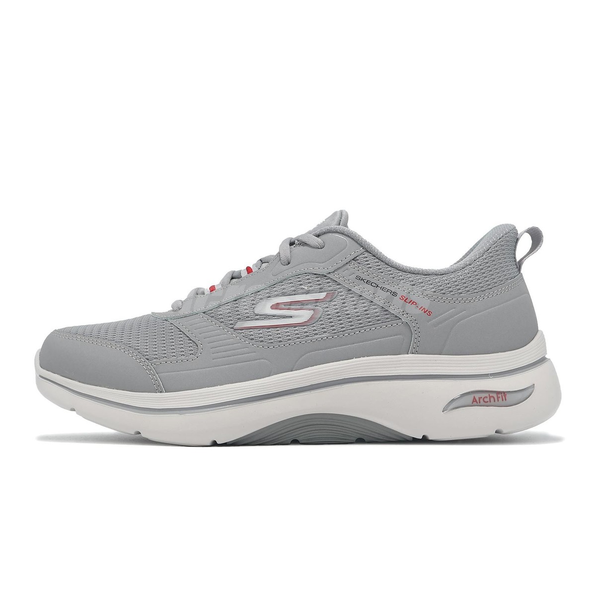 Skechers Go Walk Arch Fit 2.0-Seared Slip-Ins Light Gray Men 