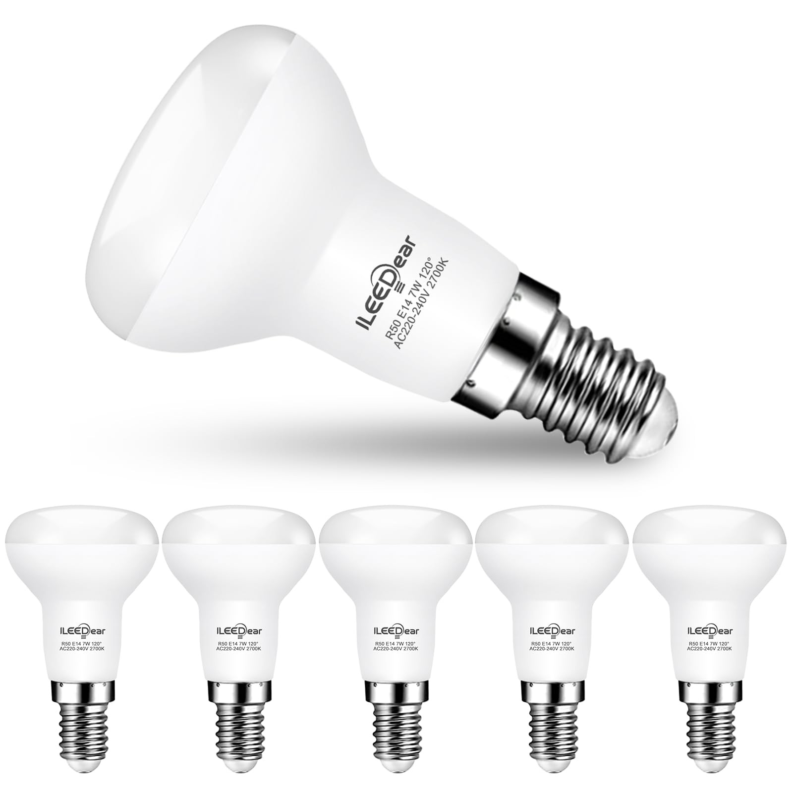 Ampoule LED E14 7W blanc chaud 2700K culot à vis