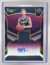 Michael Porter Jr 2018 Panini Select Purple Rookie Jersey Patch Auto RC /99