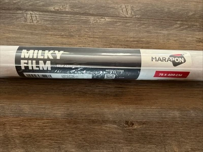 MARAPON Milchglasfolie Weiß selbstklebend 0,75x4 m Sichtschutzfolie Fenster - Bild 1 von 4