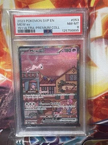 Mew EX 053 Pokémon TCG Scarlet & Violet 151 UPC Promo PSA 8