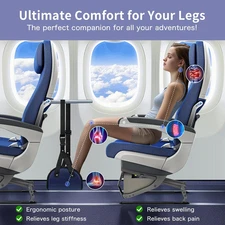 Foot Hammock for Plane Travel Foot Rest to Relax Your Feet Perfect Airplane F...