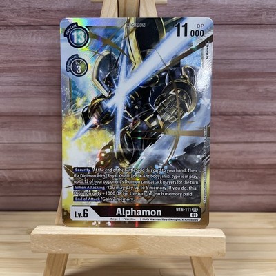 Alphamon BT6-111 SEC Digimon CCG | Double Diamond NM
