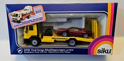 VHTF Siku #2520 ADAC Ford Breakdown Set with Candy Red Ferrari GTO Germany NIP