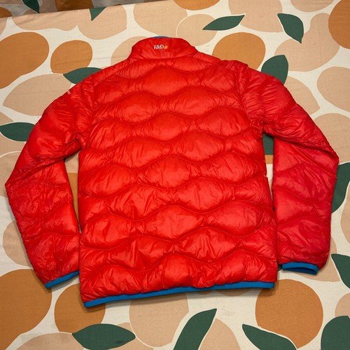 Peak Performance JR Helium Duck Down Puffer Jacket Girls 150 cm Red Blue - Picture 10 of 17