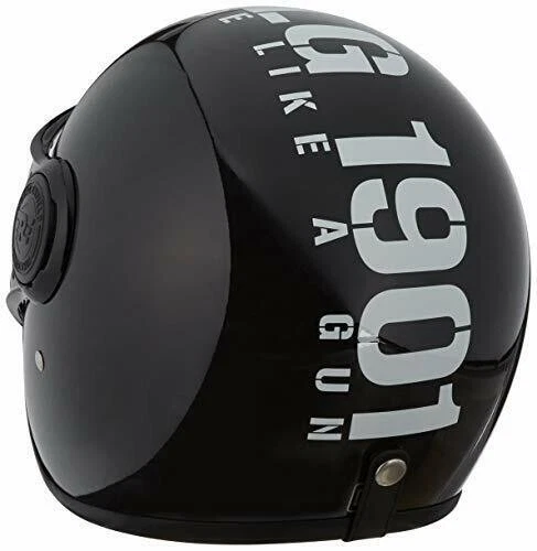 Royal Enfield Marble Open Face with Visor Helmet Gloss Black XL eBay