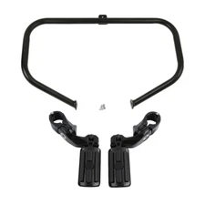 Engine Guard Highway Crash Bar & Footpegs Fit For Harley Road Street Glide 97-08
