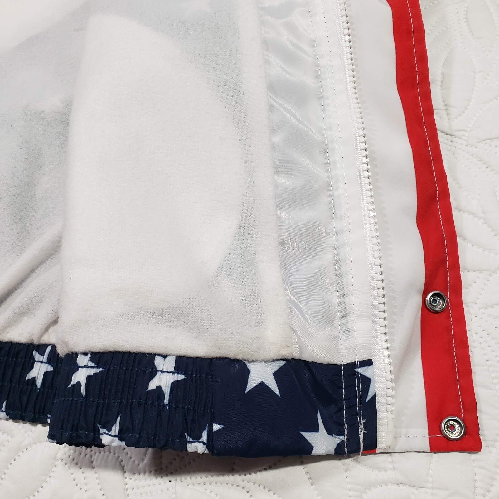 Vintage Tech Data Jacket Size Large American Flag… - image 4