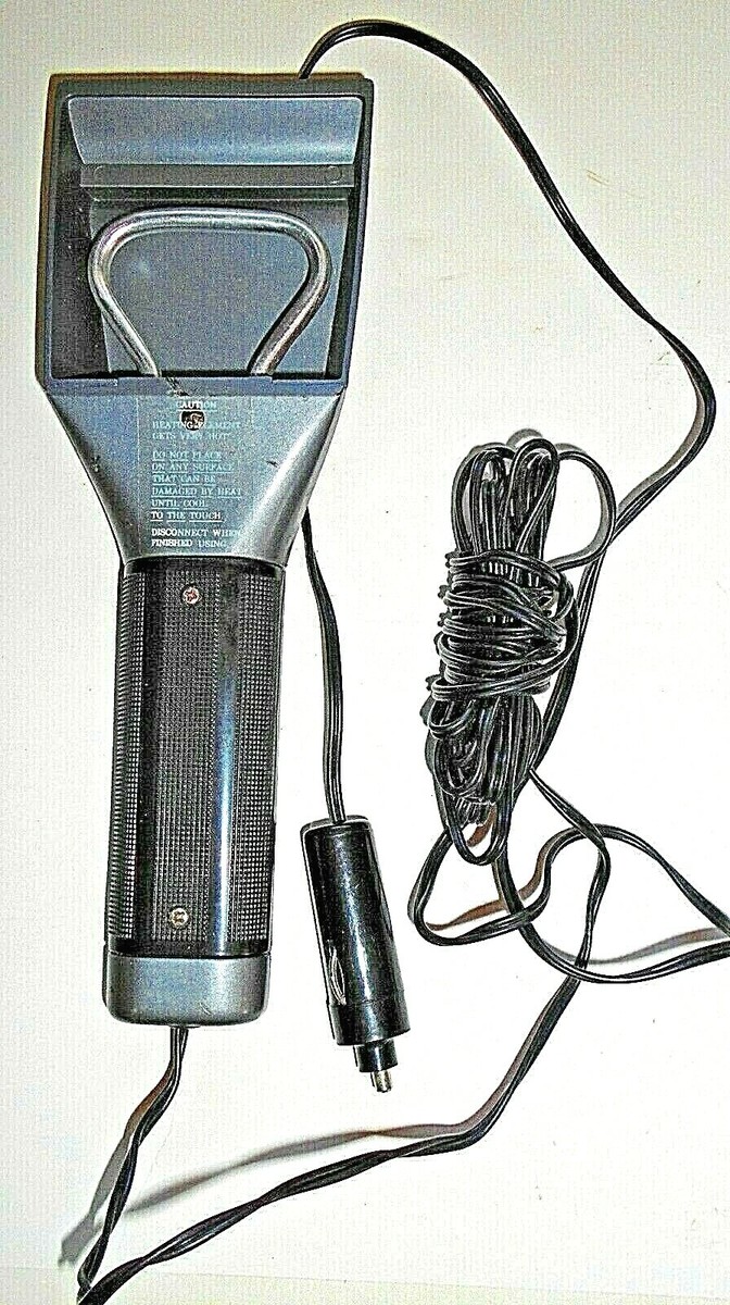 NEW Hand Held Heating Element MELT ICE With RUBBER SCRAPPER On Back Plug In  CAR | eBay
