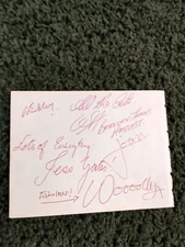 Barclay James Harvest - 6 X 7 Page From An Autograph Book Signed By All