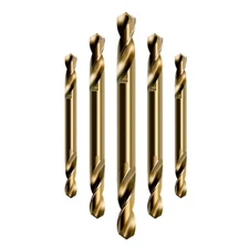 HSS-Co Twist Drill Bits Set 3mm-5.5mm Double Ended Bits Tool For Wood Stainless